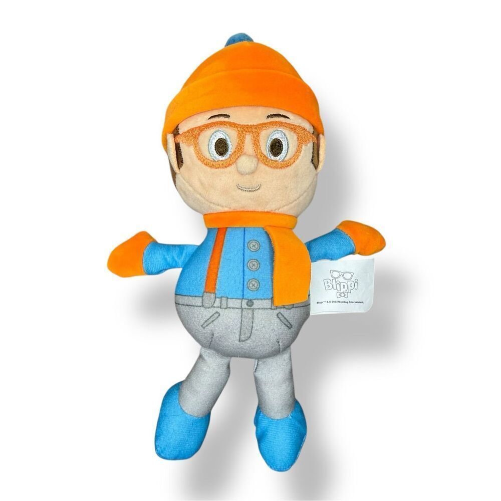 Blippi Officially Licensed 7” Winter Blippi & Snowman Plush Toys - Picture 2 of 7